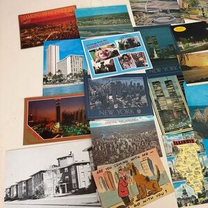 Lot Of 28 Vintage Postcards Various North America Destinations